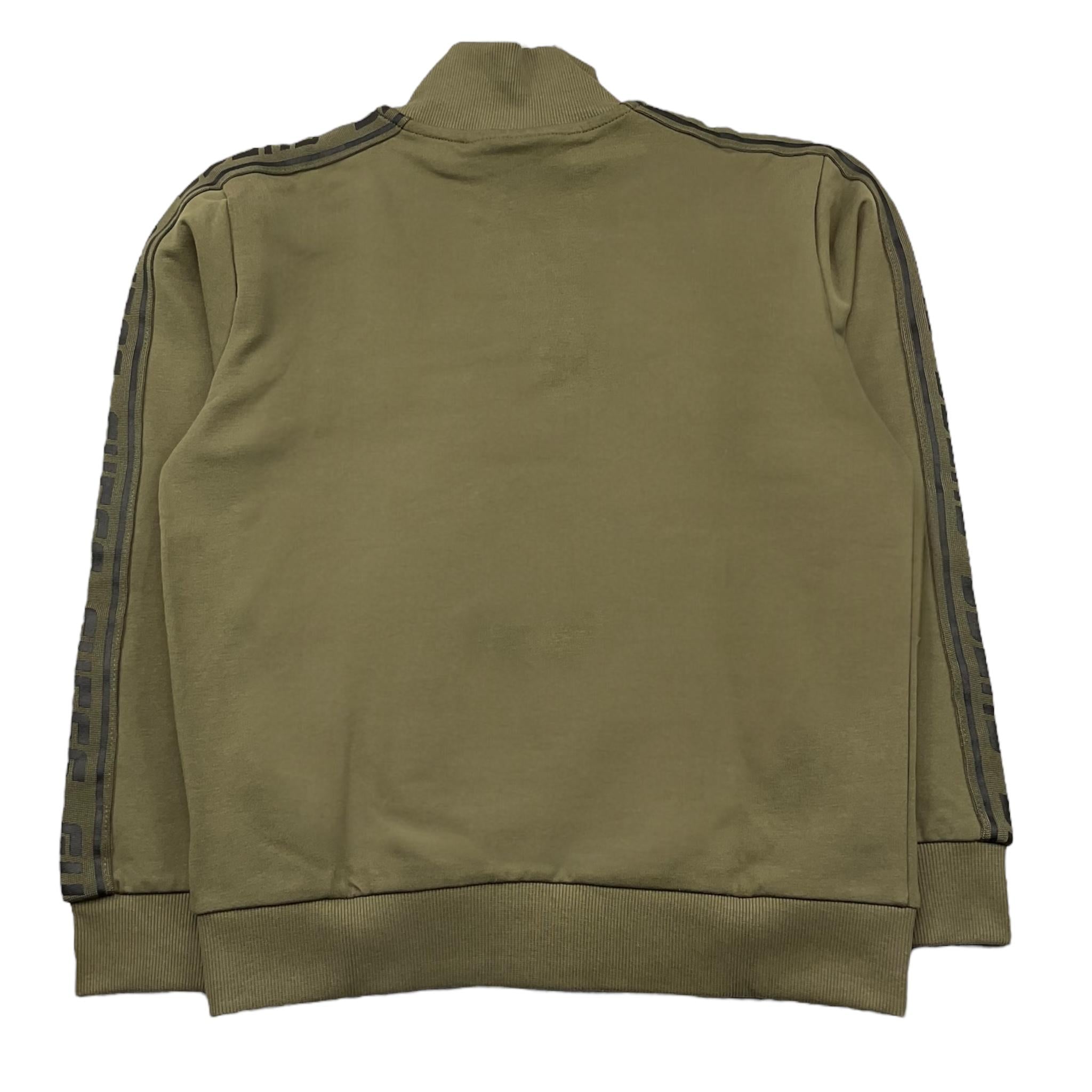 GUESS felpa con zip tinta unita con maniche logate Verde per Bambino L2YQ47K6S1 VERDE GUESS