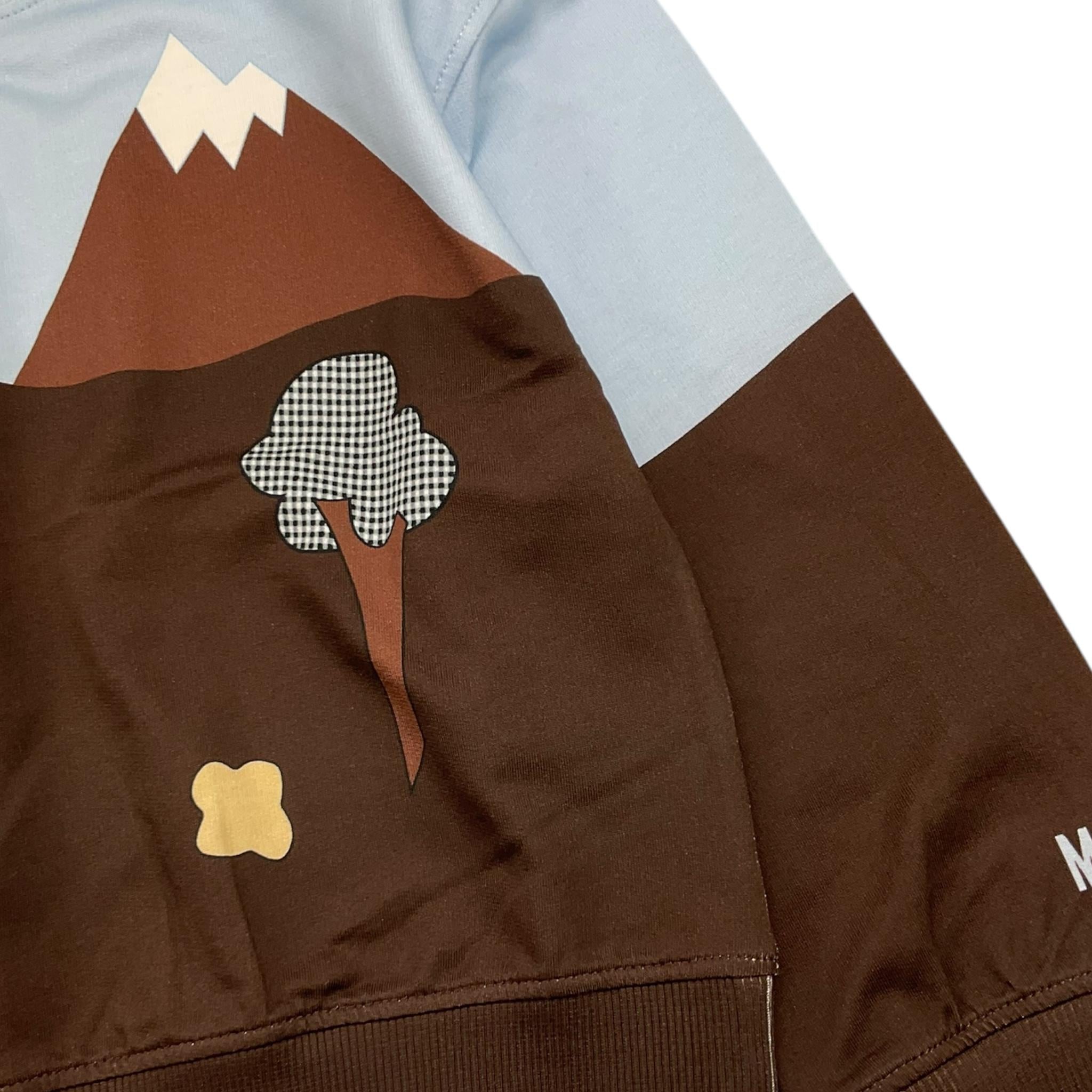 MOSCHINO felpa bicolore con stampa Azzurro per Bambina HQF07Y AZZURRO MOSCHINO