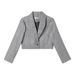 TWINSET giacca tinta unita con microfantasia Grigio per Bambina 242GJ2180X GRIGIO TWINSET