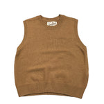 SAINT BARTH gilet in filo tinta unita Biscotto per Bambino JUNO BISCOTTO SAINT BARTH