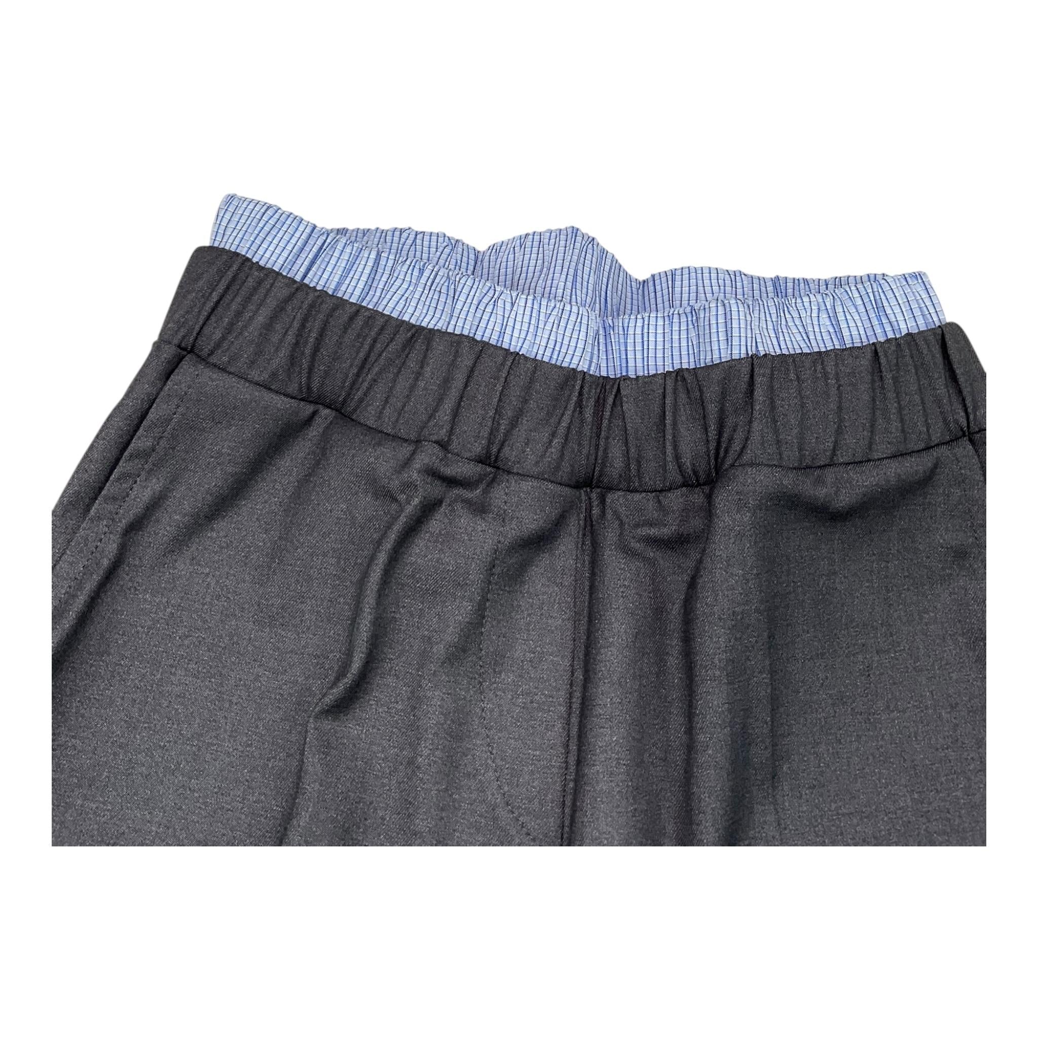 VICOLO pantalone tinta unita con elastico in contrasto Grigio per Bambina 3141P00090X GRIGIO VICOLO