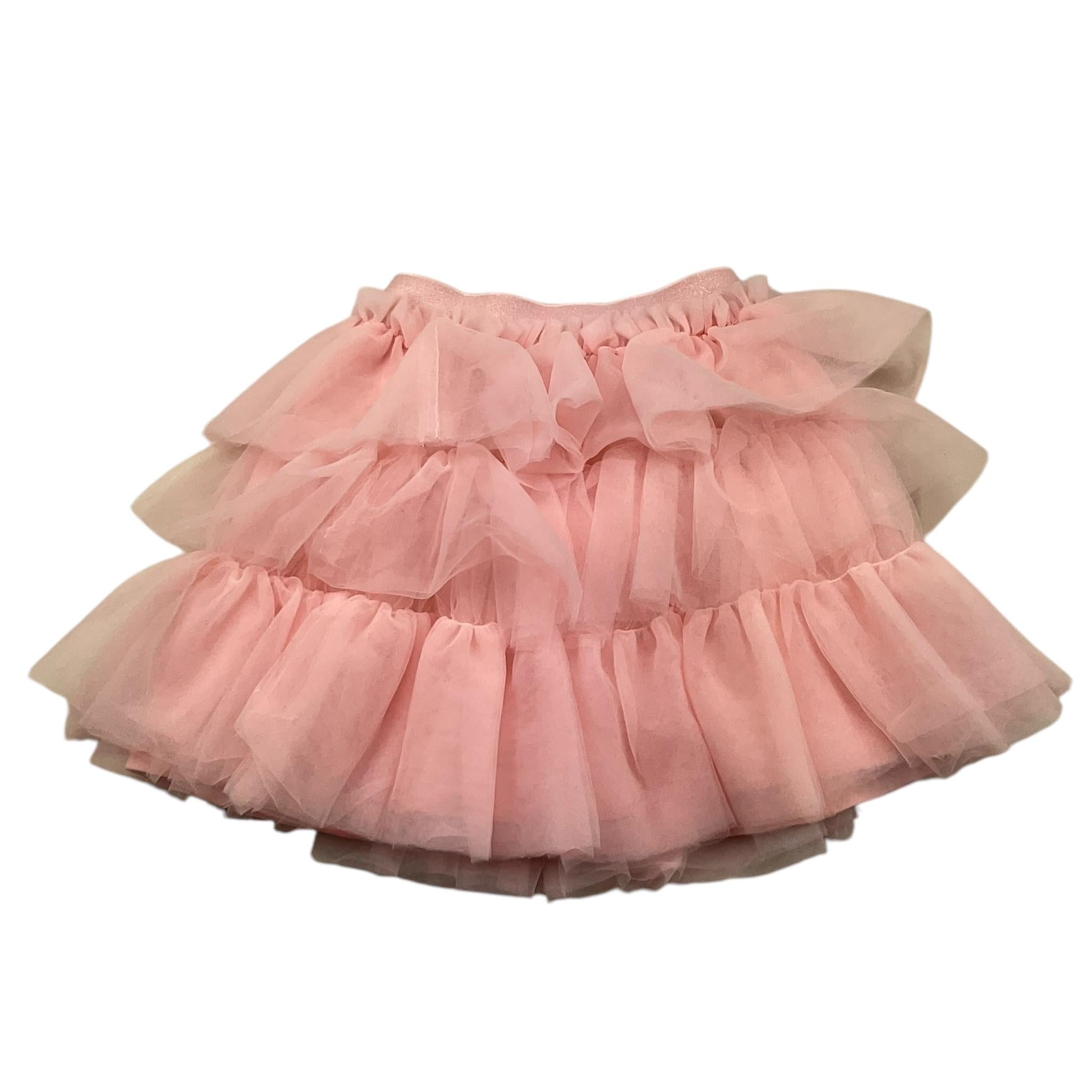 LIU JO gonna tricolore con tulle Rosa per Bambina KF4047X ROSA LIU JO