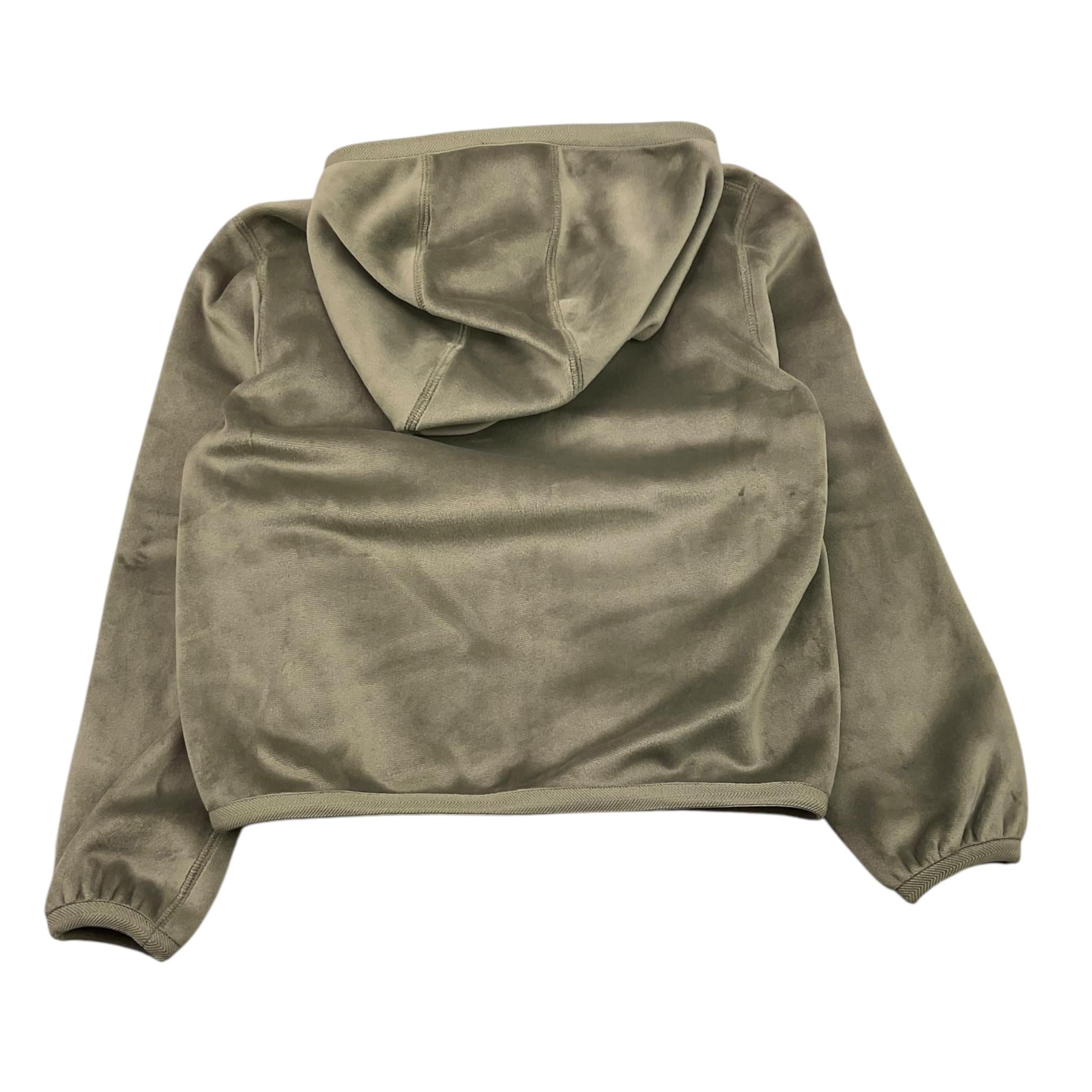 K-WAY felpa tinta unita con zip e cappuccio reversibile Verde per Bambina K8141FW VERDE K-WAY