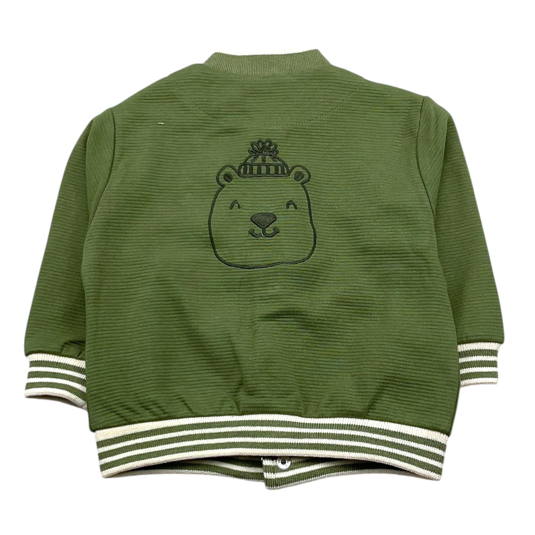 MAYORAL felpa tinta unita con bottoni Verde per Bambino 2474J VERDE MAYORAL