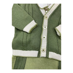 COLORI CHIARI completo 3 pezzi camicia-salopette-cardigan Verde per Neonato MF437171 VERDE COLORI CHIARI