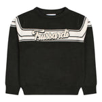TRUSSARDI maglia tinta unita girocollo con stampa Verde per Neonato TIA24112MA VERDE TRUSSARDI