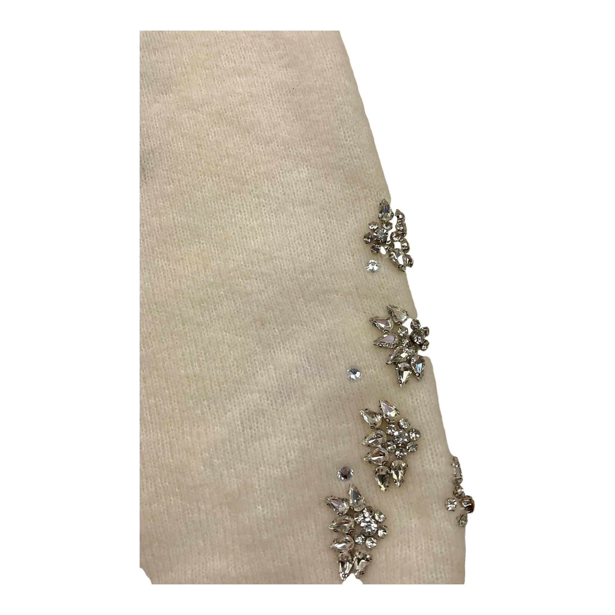 MISS BLUMARINE gonna tinta unita con applicazioni brillantini Panna per Bambina IF4008MA39P PANNA MISS BLUMARINE