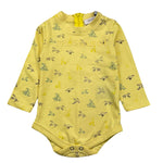 TRUSSARDI body tinta unita con logo manica lunga Giallo per Neonato TIA25169 GIALLO TRUSSARDI