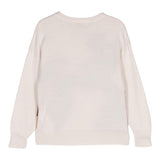 MONNALISA maglia girocollo tinta unita con stampa Beige per Bambina 19D615 BEIGE MONNALISA