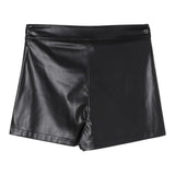 LIU JO short in ecopelle tinta unita  Nero per Bambina GF4057XXX NERO LIU JO