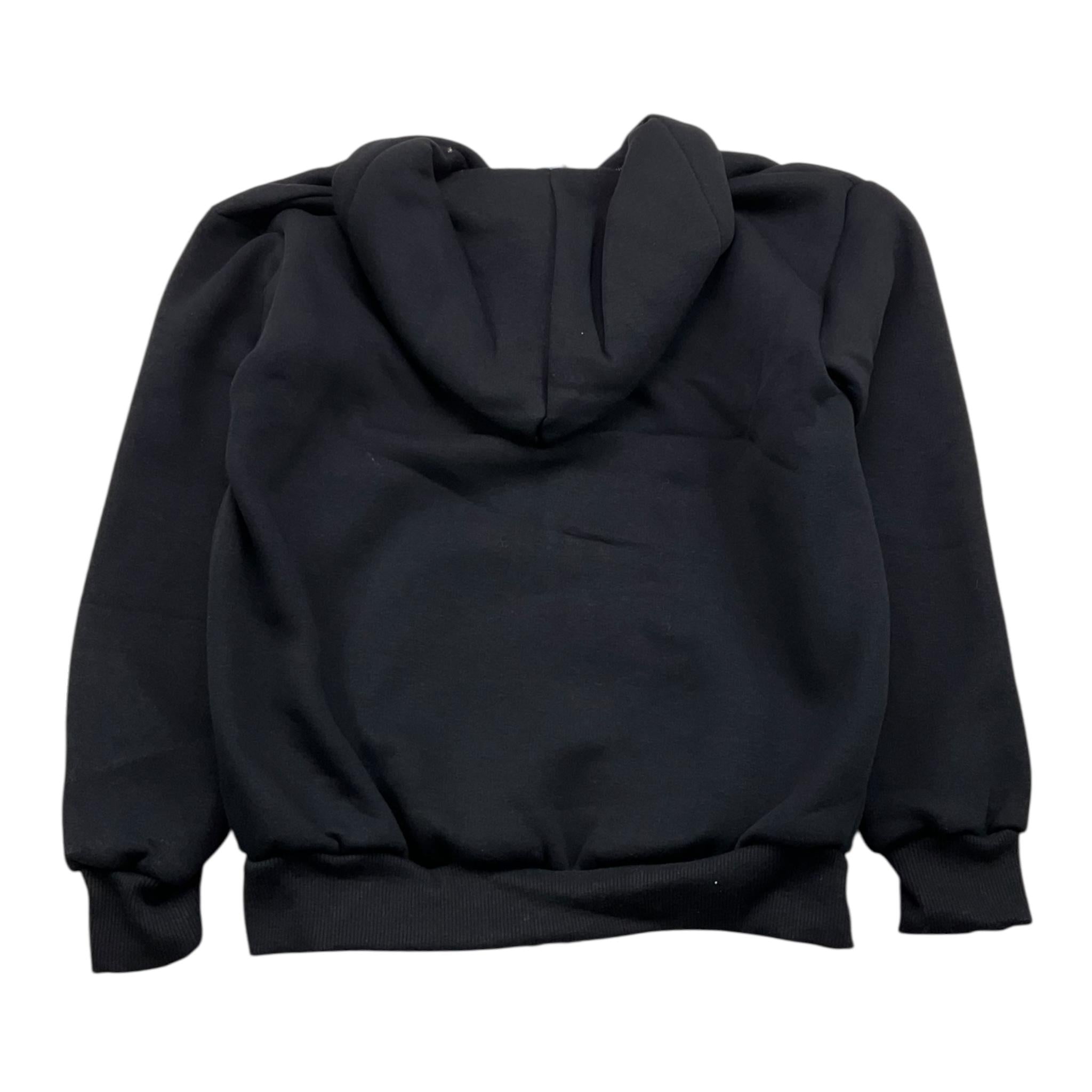BRAND NAME felpa con zip e cappuccio tinta unita Nero per Bambino BN1095S NERO BRAND NAME
