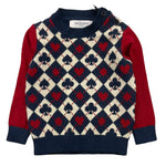 TRUSSARDI maglia tinta unita con stampa Rosso per Neonato TIA25204MA ROSSO TRUSSARDI