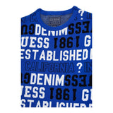 GUESS maglia girocollo tinta unita con stampa Blu per Bambino N4YR00Z3GV0J BLU GUESS