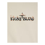 STONE ISLAND felpa tinta unita con cappuccio e stampa Beige per Bambino 81166221 BEIGE STONE ISLAND