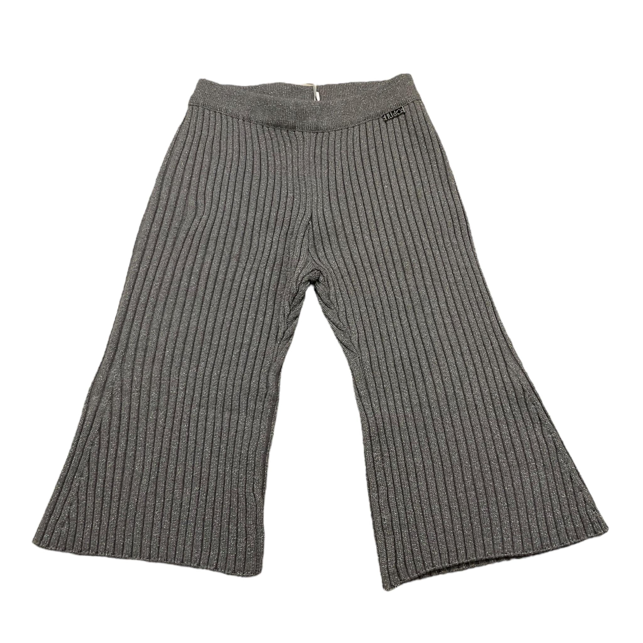 LIU JO pantalone tinta unita modello palazzo Grigio per Bambina KF4129X GRIGIO LIU JO