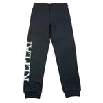 GUESS pantalone tuta tinta unita con logo Nero per Bambino SB9063 NERO GUESS