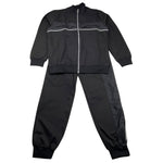 MAISON 9 PARIS completo 2 pezzi felpa con zip-pantalone tinta unita Nero per Bambino F70060 NERO MAISON 9 PARIS