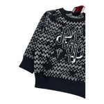 CESARE PACIOTTI maglia girocollo tinta unita con stampe in contrasto Nero per Neonato MGP5351B NERO CESARE PACIOTTI