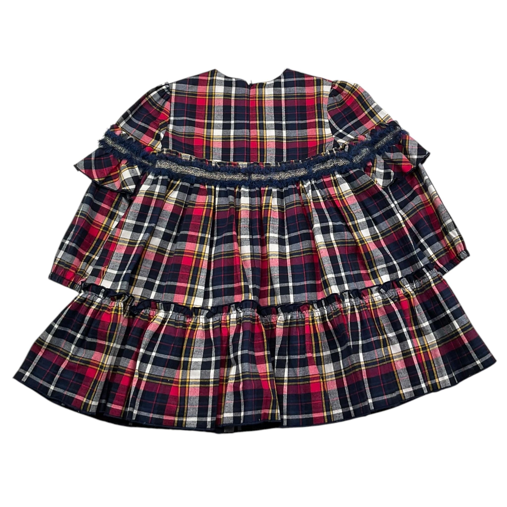 MIRANDA abito manica lunga fantasia scozzese Blu per Bambina 360250V BLU MIRANDA