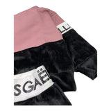 GAELLE completo 2 pezzi felpa-pantalone bicolore Rosa/nero per Bambina 2741F00315 ROSA/NERO GAELLE
