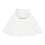 MOSCHINO giubbino tinta unita con cappuccio e bottoni Bianco per Neonato MUS02T BIANCO MOSCHINO
