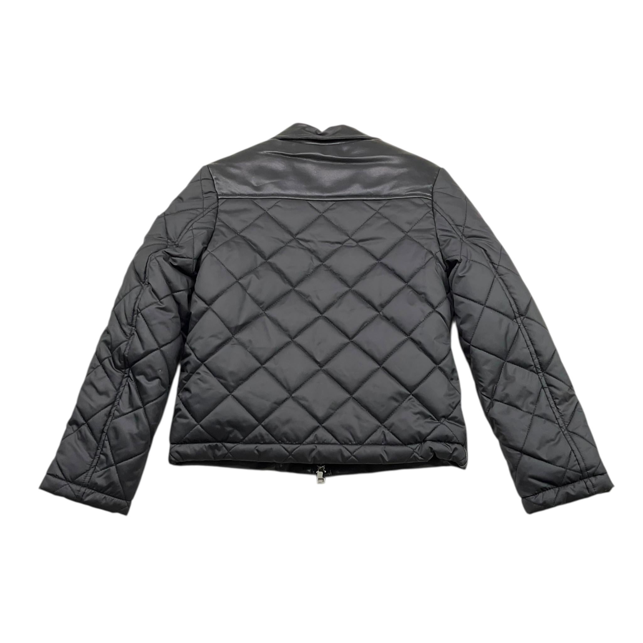 DANIELE ALESSANDRINI giubbino in ecopelle tinta unita con zip Nero per Bambino 1231O1377 NERO DANIELE ALESSANDRINI