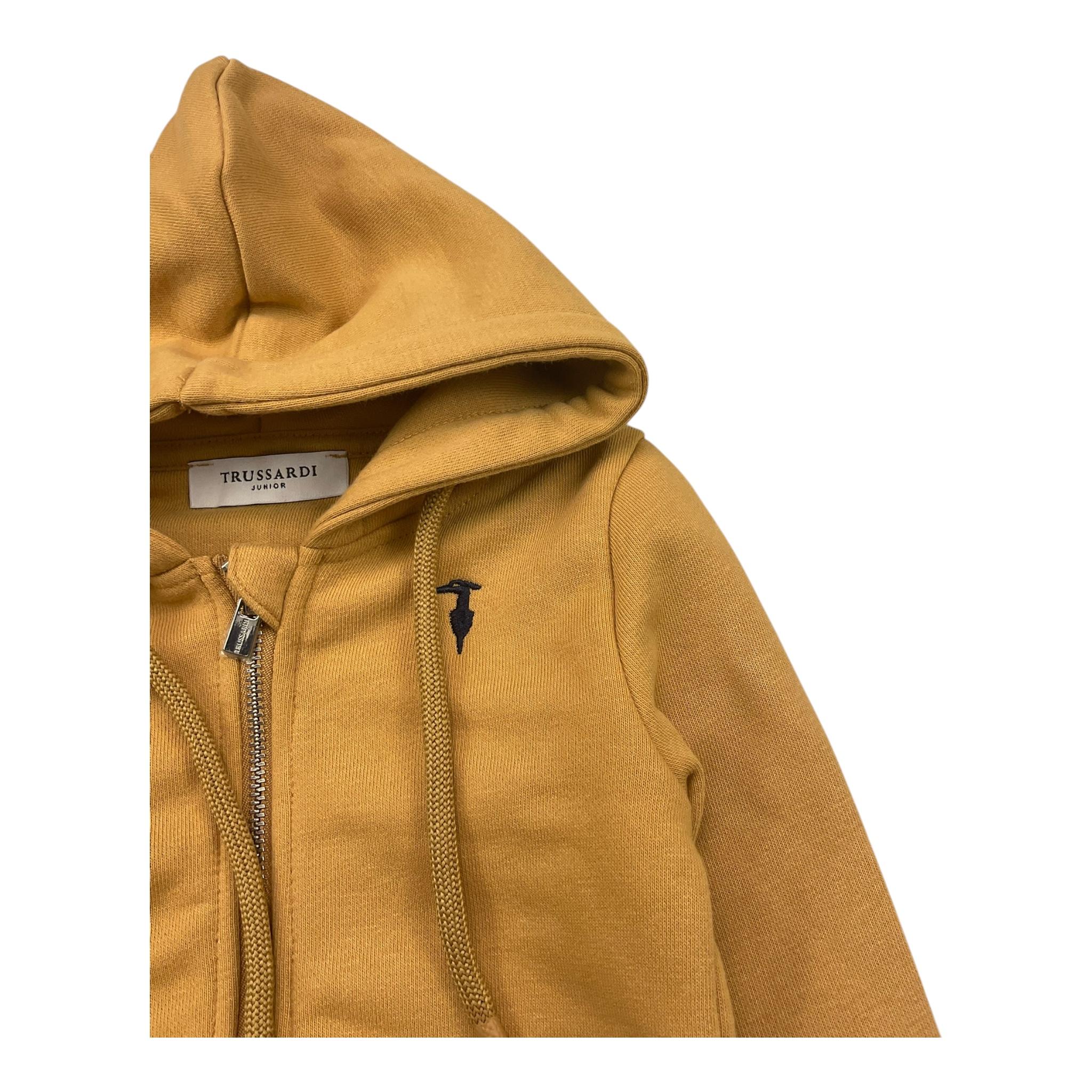 TRUSSARDI felpa con zip e cappuccio tinta unita Cammello per Neonato TIA25023FE CAMMELLO TRUSSARDI