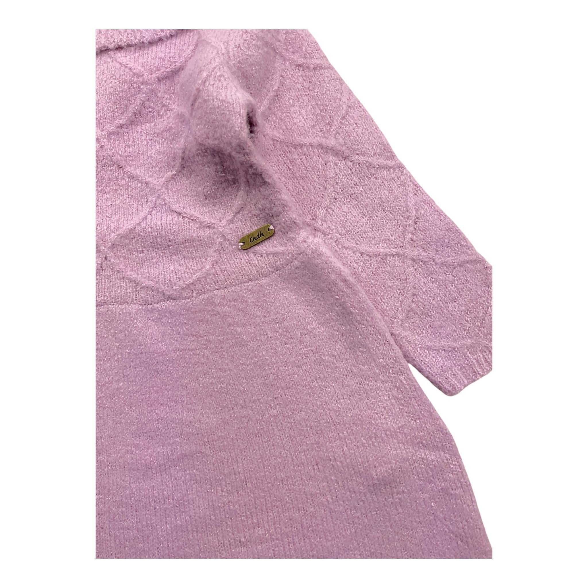 CANADA HOUSE abito tinta unita in maglia Viola per Neonata BBCAROL VIOLA CANADA HOUSE