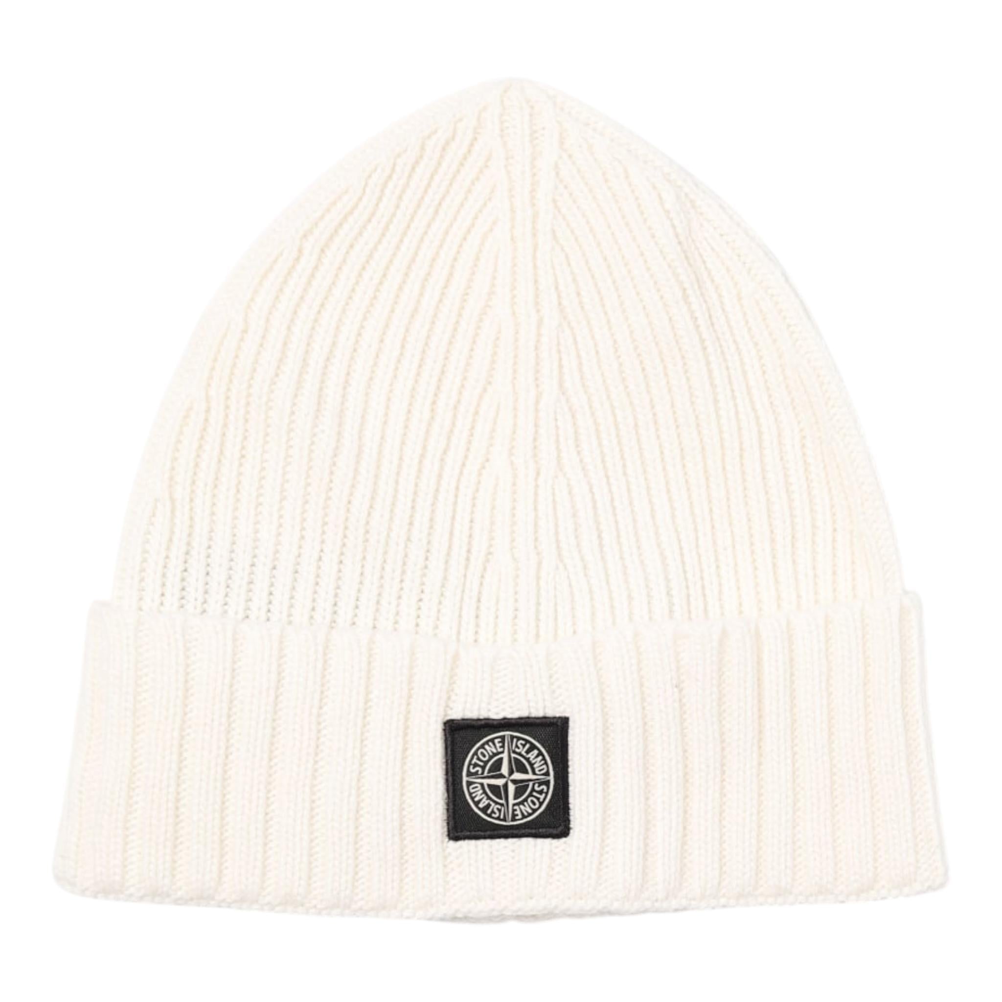 STONE ISLAND cappello tinta unita con stampa Panna per Bambino 8116N03Z3 PANNA STONE ISLAND