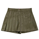 LIU JO short in ecopelle tinta unita  Verde per Bambina GF4057 VERDE LIU JO