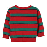 MOSCHINO maglia girocollo fantasia a righe con ricamo orso Rosso/verde per Neonato MXW00JX ROSSO/VERDE MOSCHINO