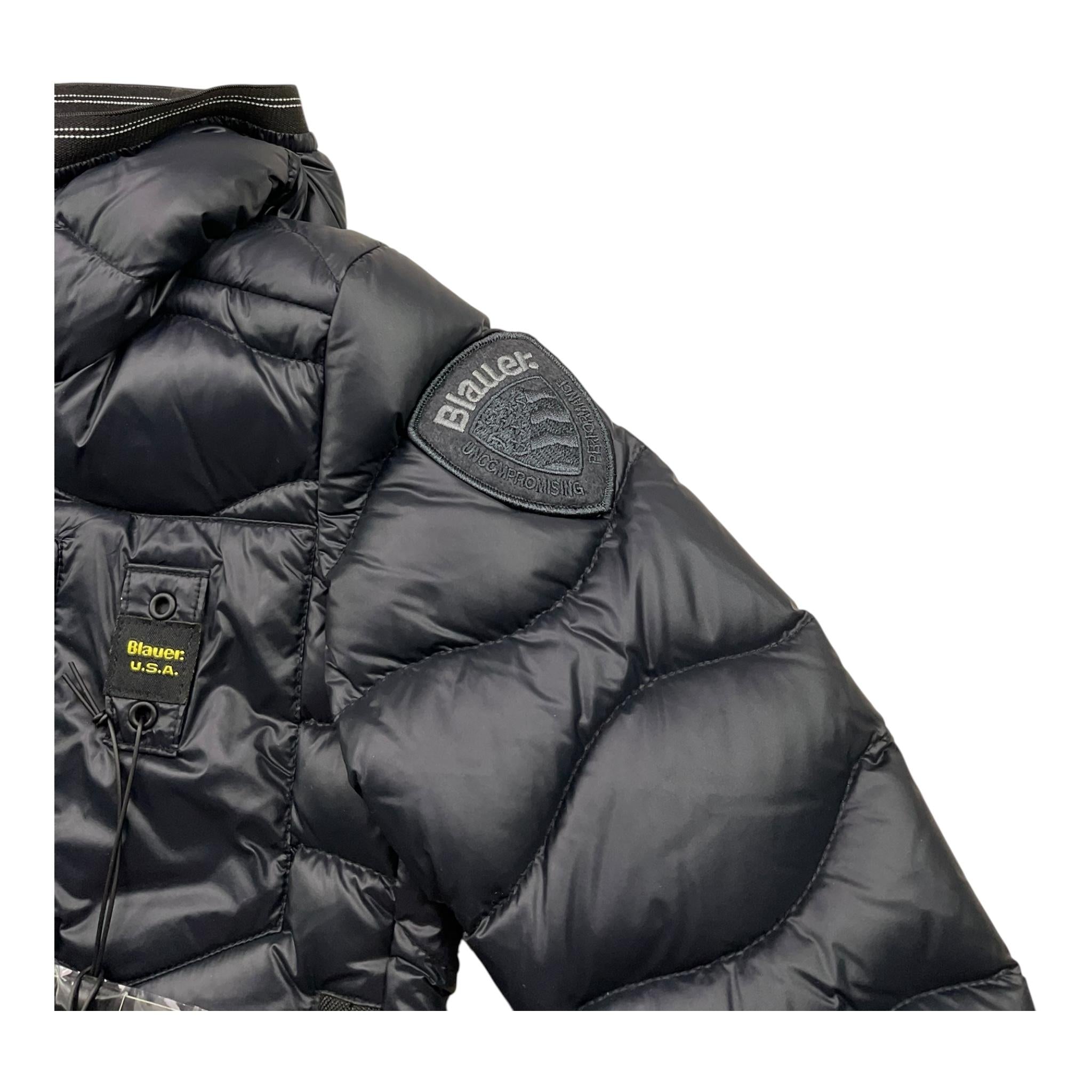 BLAUER giubbino tinta unita con cappuccio Nero per Bambino 24WBLKC03067J NERO BLAUER
