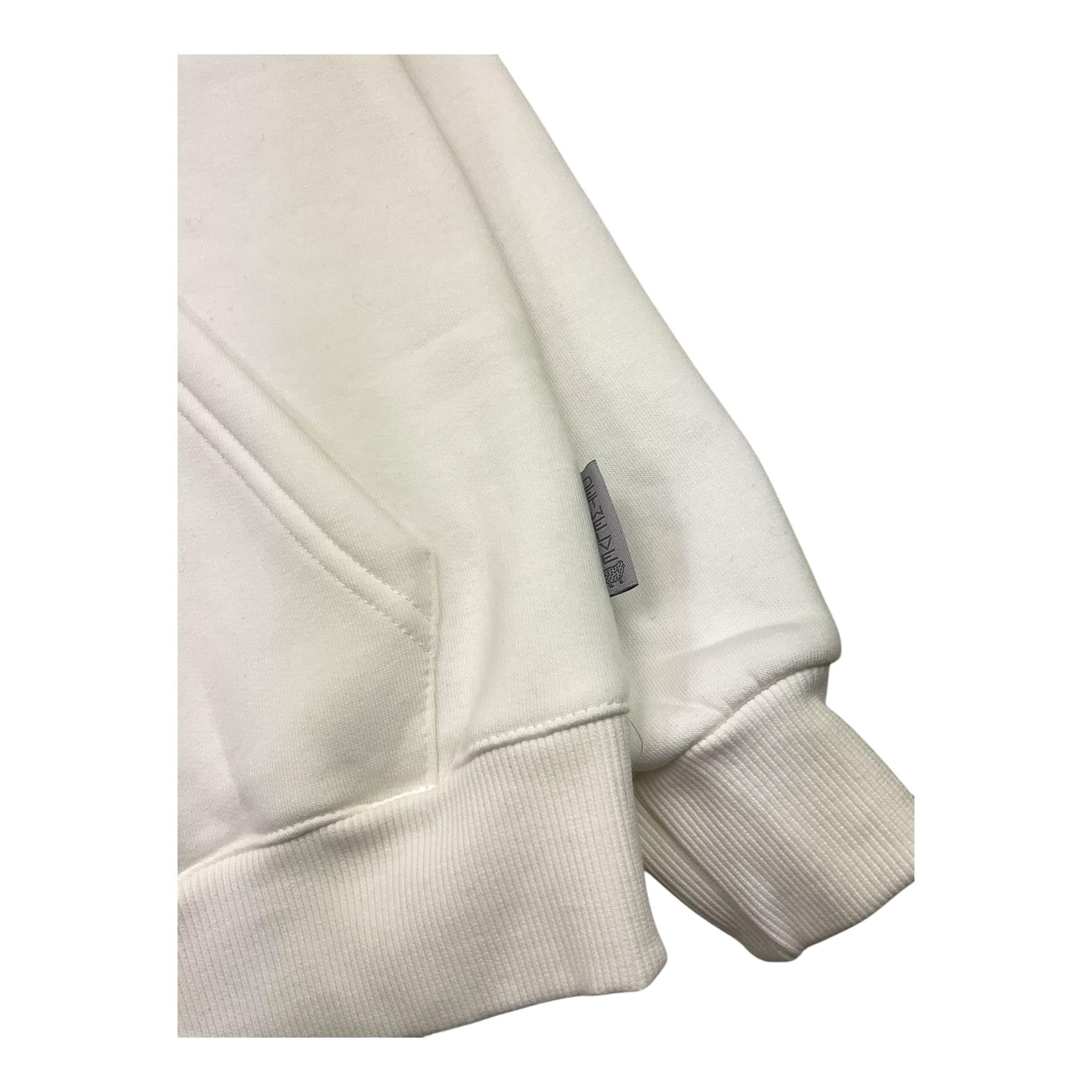 DETWELVE felpa chiusa tinta unita con cappuccio in contrasto Panna per Bambino CB651 PANNA DETWELVE