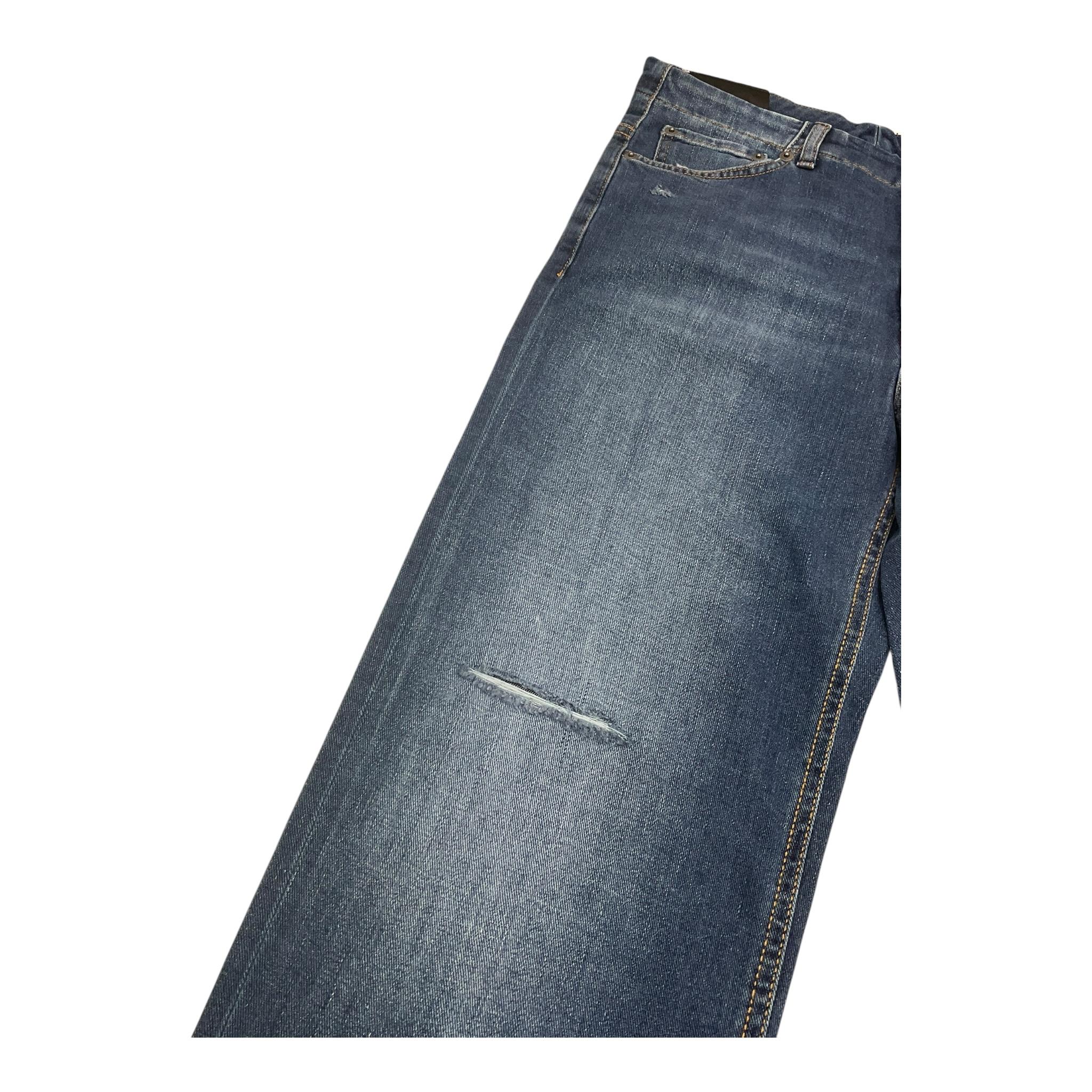 jeans tinta unita con 5 tasche DFPA032 BLU DONDUP