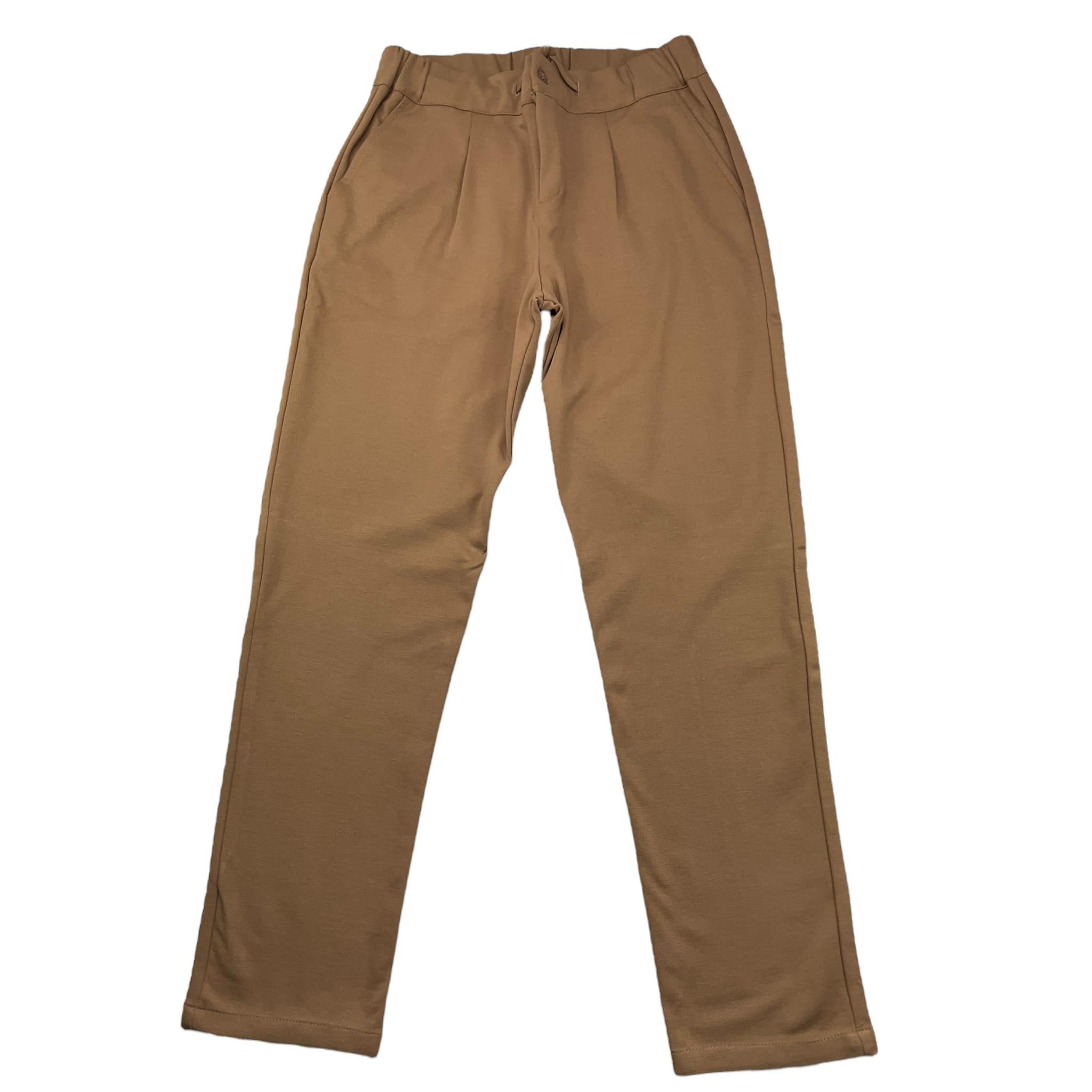 DANIELE ALESSANDRINI pantalone tinta unita con elastico in vita Beige per Bambino 1231P1389 BEIGE DANIELE ALESSANDRINI