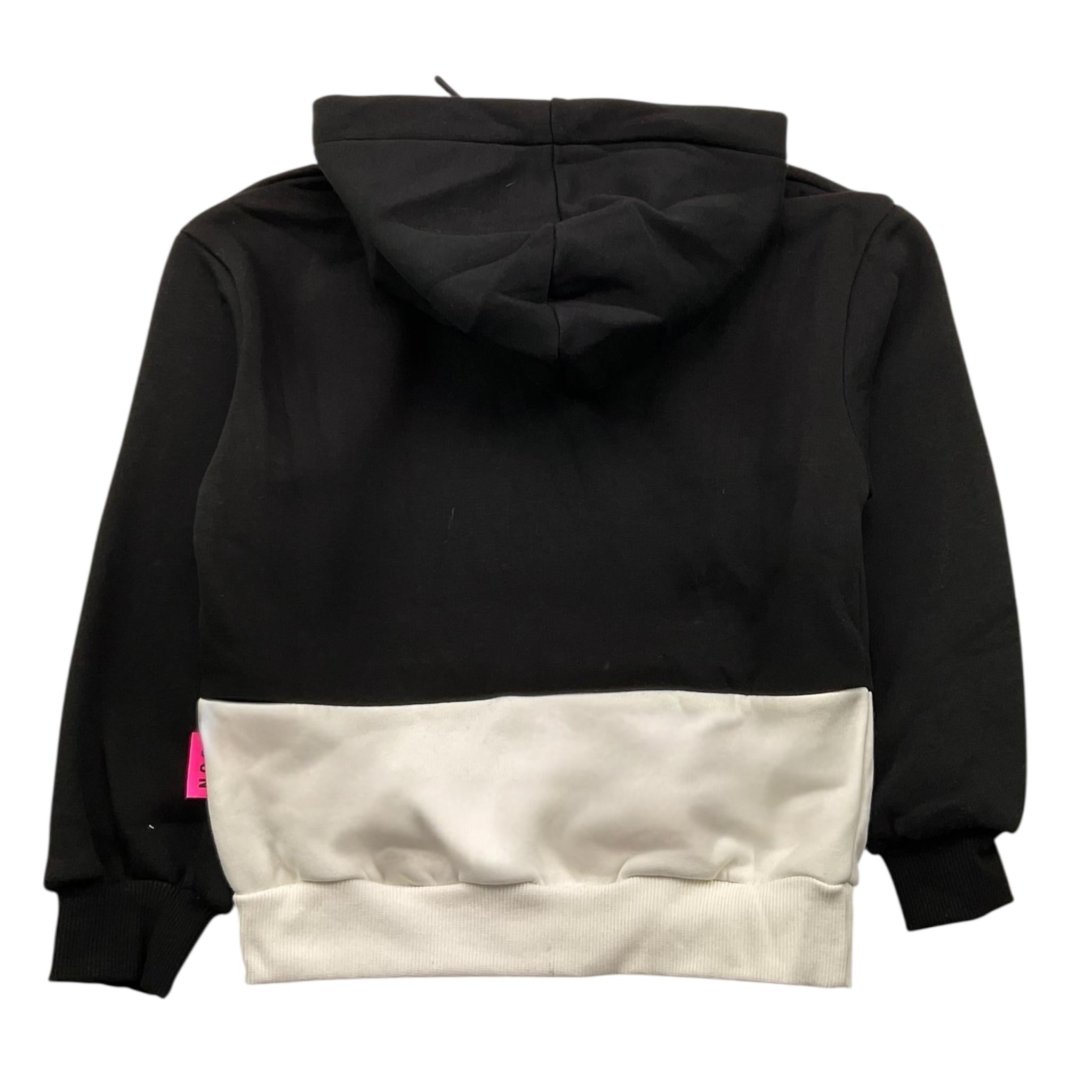 ICON felpa chiusa con cappuccio bicolore Nero per Bambina IGSW00366 NERO ICON