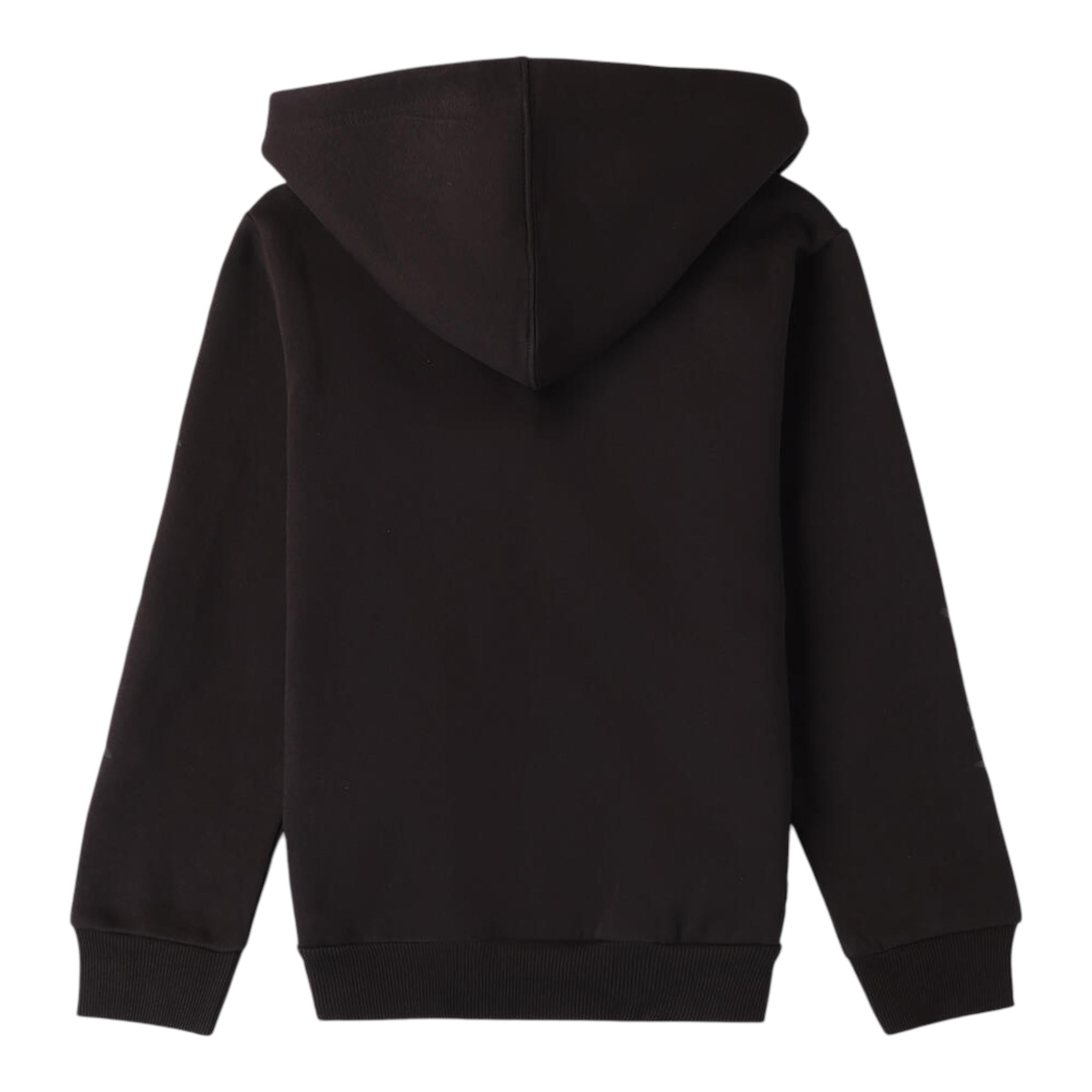 SARABANDA felpa con zip e cappuccio tinta unita Nero per Bambino A511 NERO SARABANDA