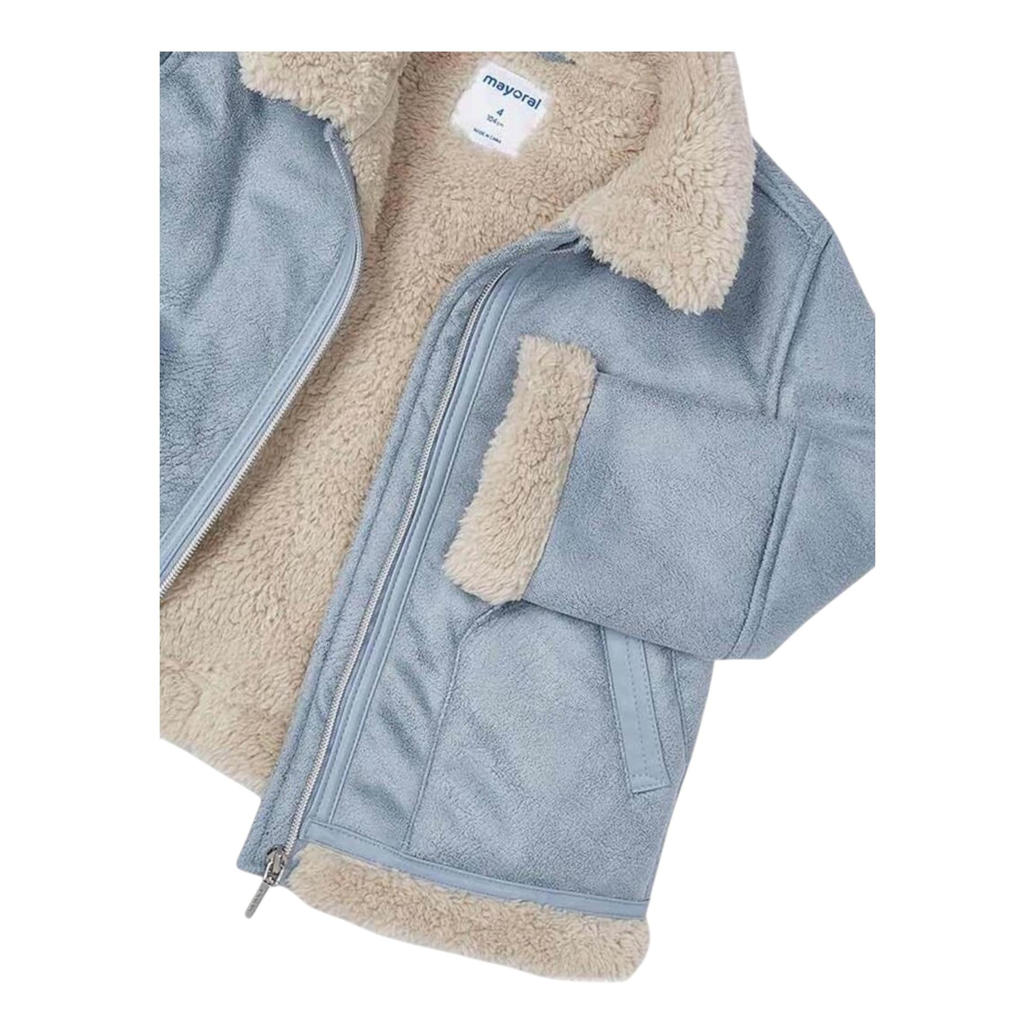 MAYORAL montone tinta unita con pelliccia interna Azzurro per Bambino 4492 AZZURRO MAYORAL