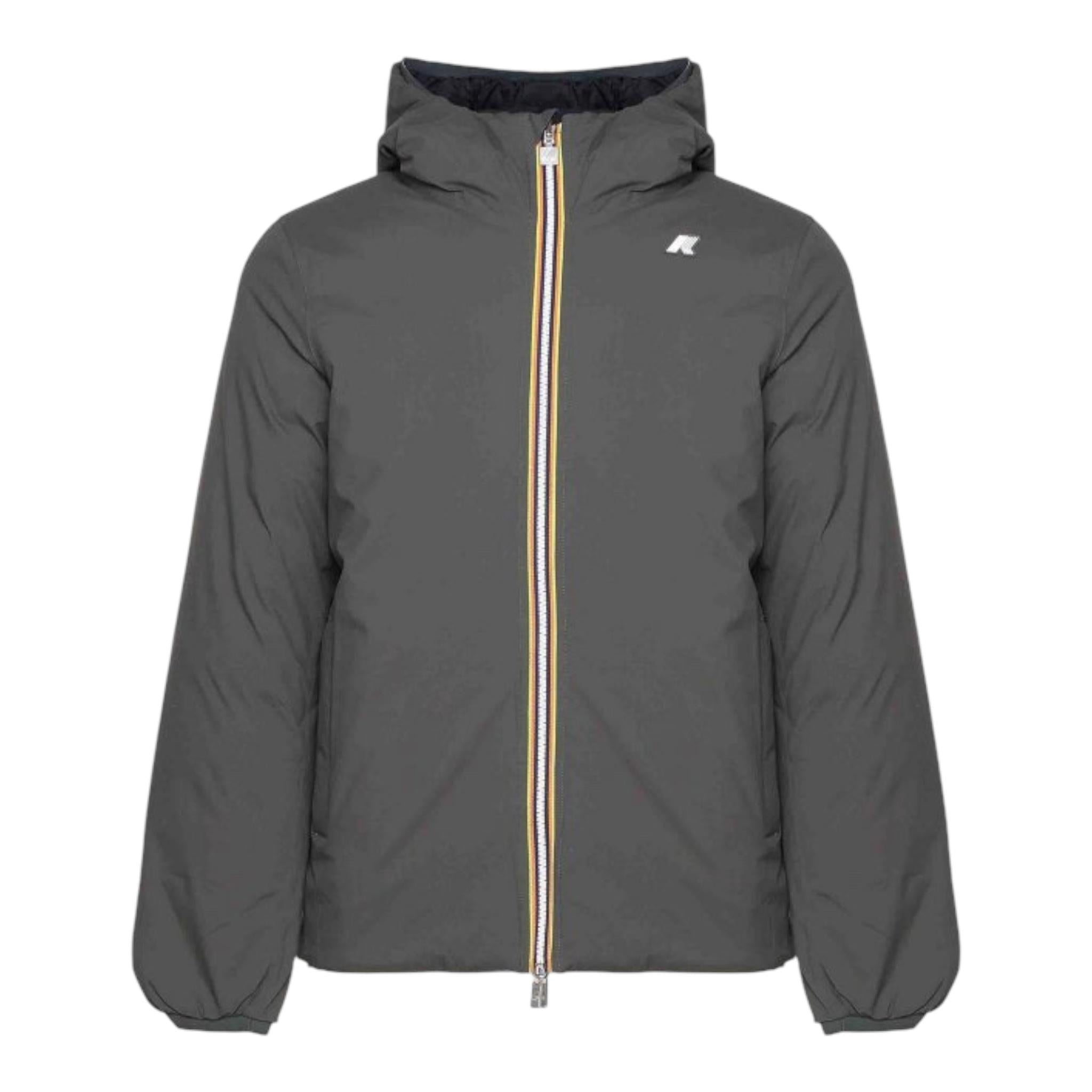 K-WAY giubbino tinta unita con cappuccio Nero per Bambino K4137VWJX NERO K-WAY