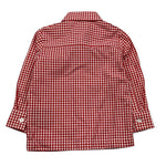 TRUSSARDI camicia manica lunga fantasia quadri Rosso per Neonato TIA25034 ROSSO TRUSSARDI
