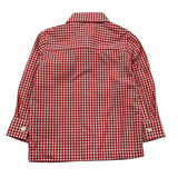 TRUSSARDI camicia manica lunga fantasia quadri Rosso per Neonato TIA25034 ROSSO TRUSSARDI