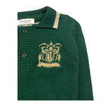 TRUSSARDI polo manica lunga in maglia tinta unita Verde per Neonato TIA25151PO VERDE TRUSSARDI