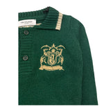 TRUSSARDI polo manica lunga in maglia tinta unita Verde per Neonato TIA25151PO VERDE TRUSSARDI