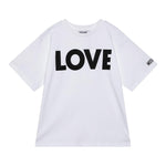 MOSCHINO t-shirt girocollo tinta unita con stampa Bianco per Bambina HDM06HX BIANCO MOSCHINO