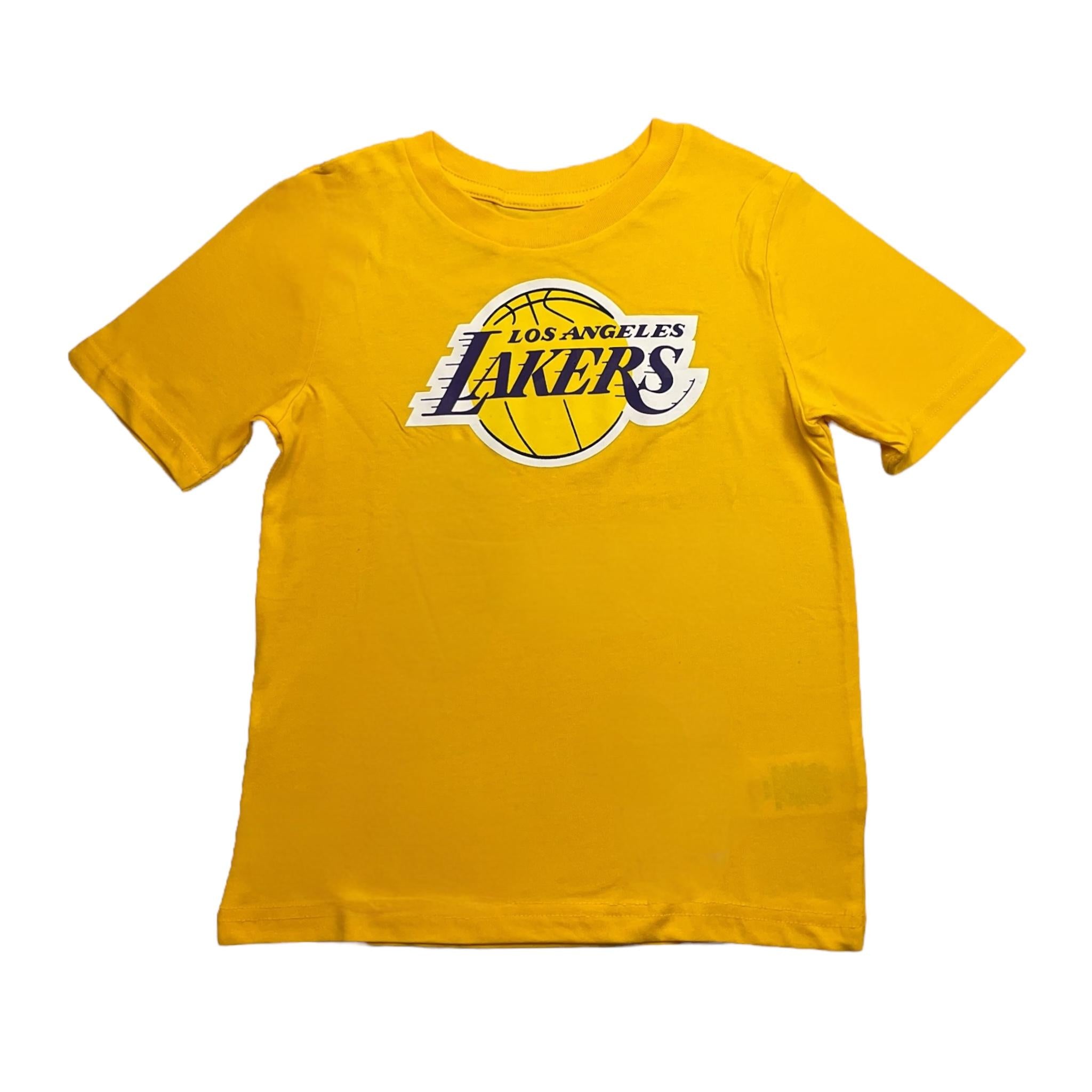 NBA t-shirt girocollo tinta unita con stampa Giallo per Bambino EK2B7MK00B01 GIALLO NBA