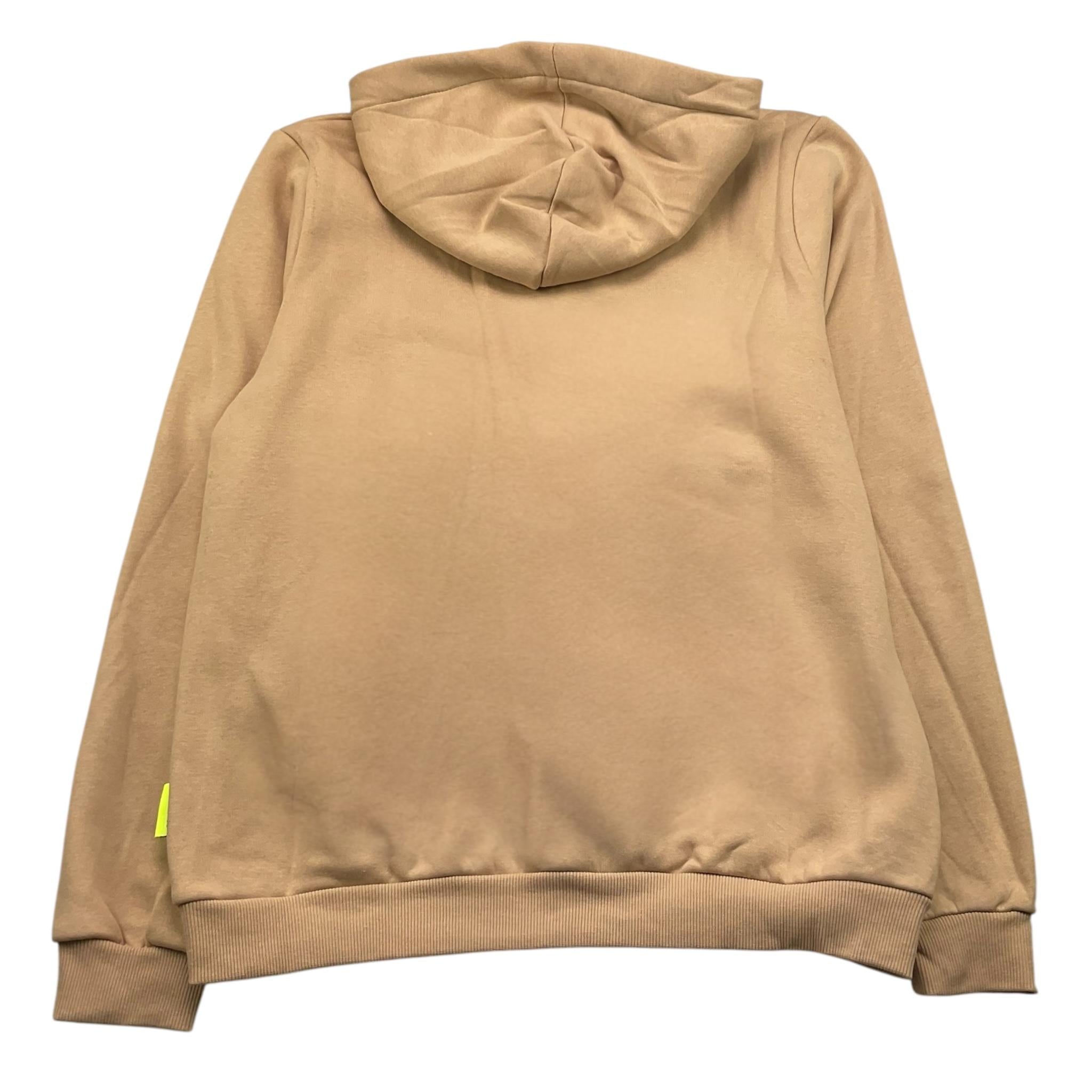 ICON felpa chiusa con cappuccio tinta unita con logo Beige per Bambino IBSW00276 BEIGE ICON