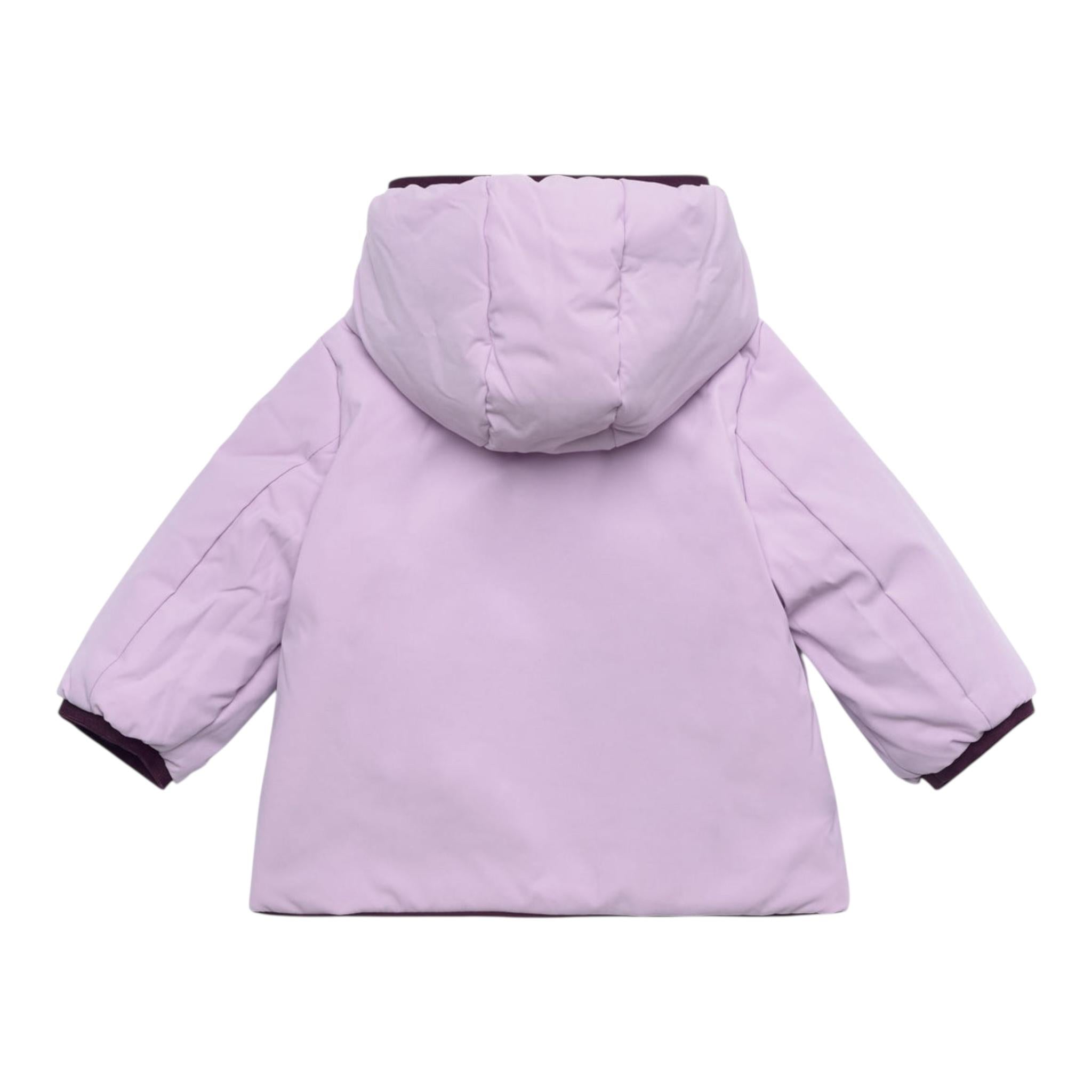 K-WAY giubbino reversibile con zip e cappuccio Viola per Neonata K71338WS VIOLA K-WAY