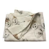 LE BEBE' lenzuola tinta unita con stampa orso Bianco per Neonato LBB5245 BIANCO LE BEBE'