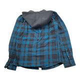 ANTONY MORATO camicia tinta unita con cappuccio e fantasia a righe Nero per Bambino MKSL00259 NERO ANTONY MORATO