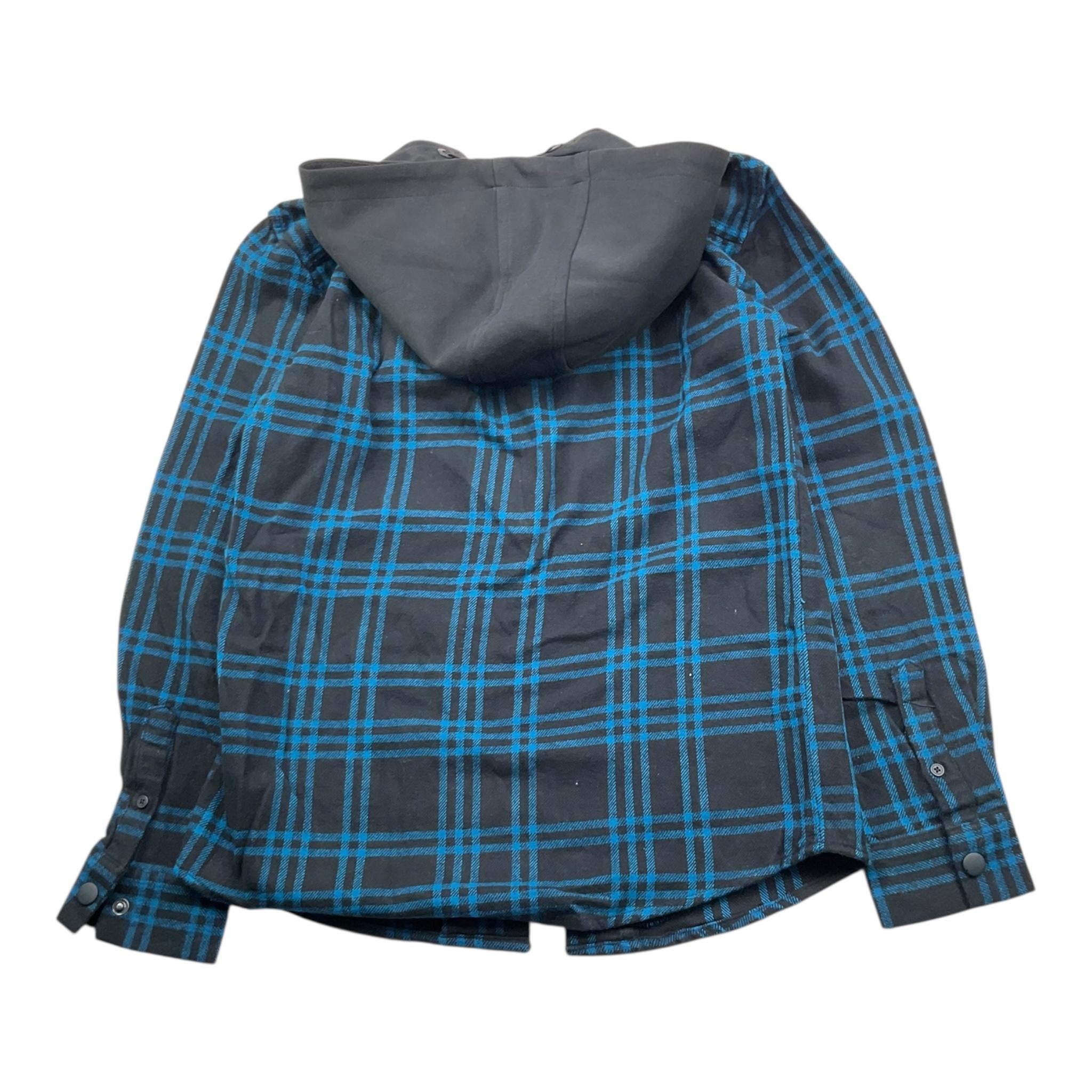 ANTONY MORATO camicia tinta unita con cappuccio e fantasia a righe Nero per Bambino MKSL00259 NERO ANTONY MORATO